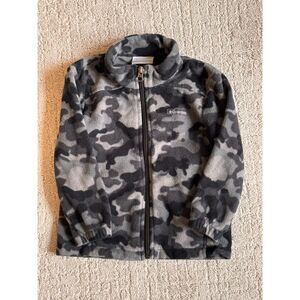 Columbia Boys' Fleece Jacket - Camouflage Charcoal - 4T